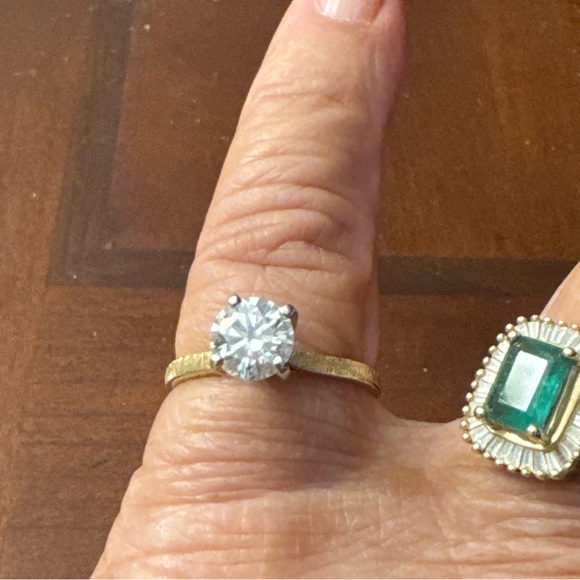 🌹14K gold 1.1 carat moissanite diamond ring - Picture 11 of 16